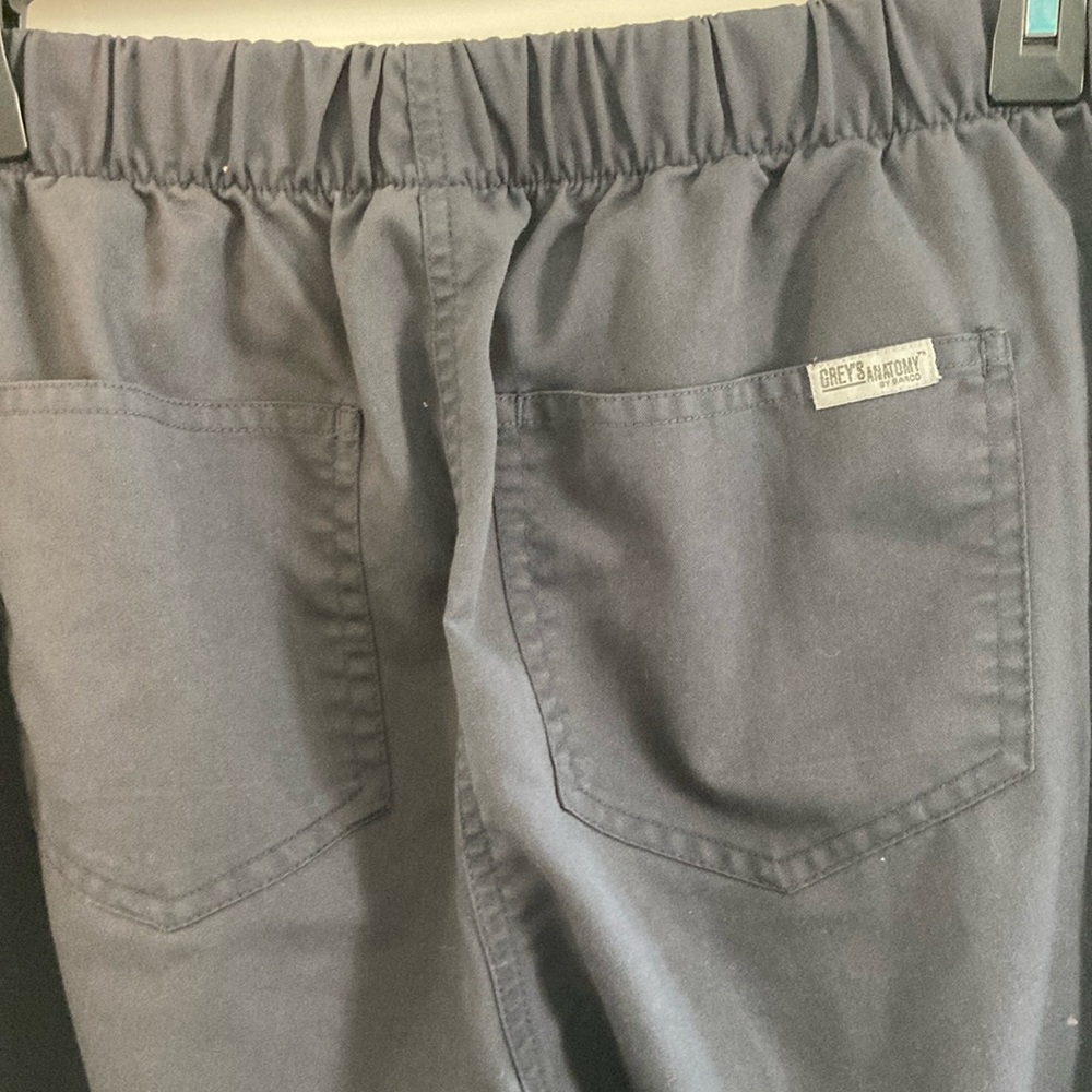 Gray Scrub Drawstring Pants - Picture 4 of 4